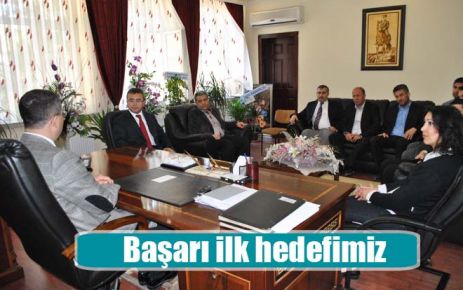 Başarı ilk hedefimiz 
