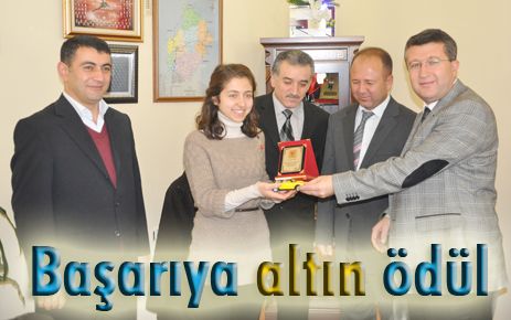 Başarıya altın ödülü 