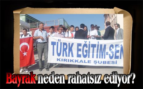 Bayrak şiirli ayraç dağıttılar