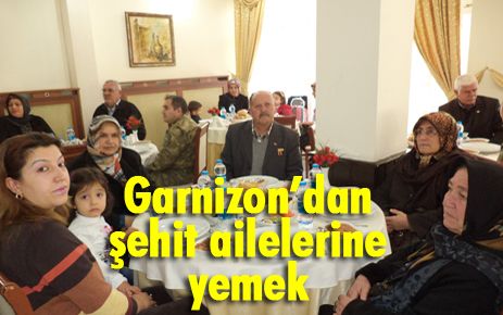 Bayraktaroğlu, şehit ailelerine yemek verdi