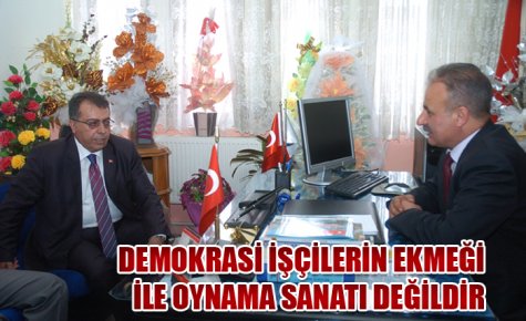 BELEDİYE İŞÇİLERİNİN ELİ KOLU BAĞLI