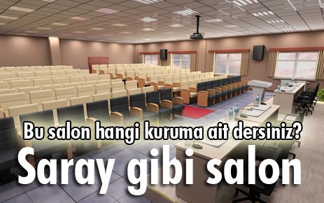 Belediye meclisine saray gibi salon