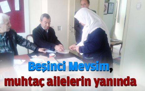 Beşinci Mevsim muhtaç ailelerin yanında