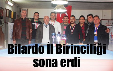 Bilardo İl Birinciliği sona erdi
