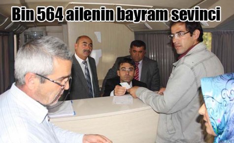Bin 564 ailenin bayram sevinci