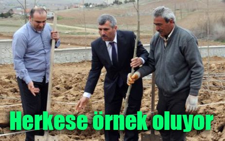 Bişkin, herkese örnek oluyor