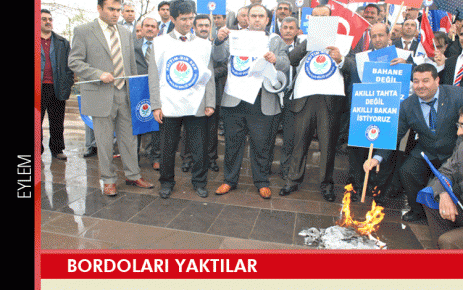 Bordoları yaktılar 