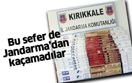 Bu sefer de Jandarmadan kaçamadılar