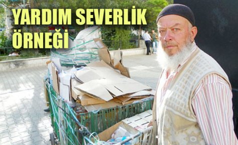 BURS VEREBİLMEK İÇİN KAĞIT TOPLUYOR
