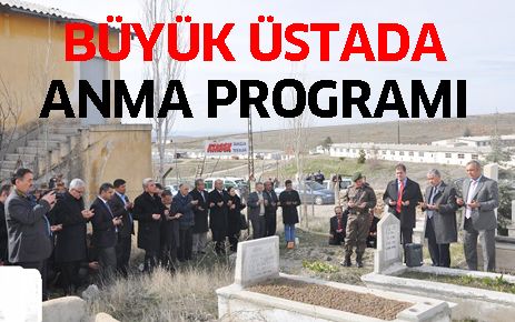 Büyük Üstada anma programı