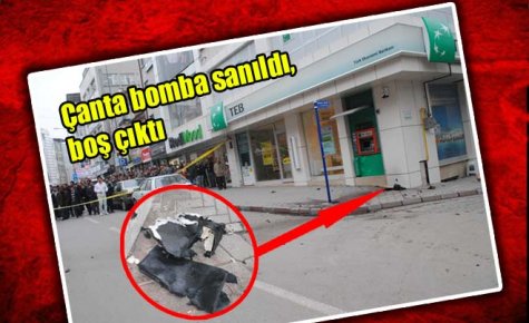 Çanta boş çıktı