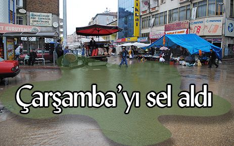 Çarşambayı sel aldı 