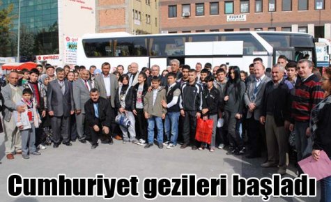 Cumhuriyet gezileri başladı