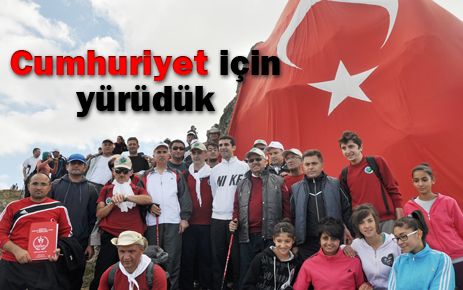 Cumhuriyet yürüyüşü gerçekleşti