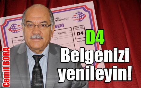 D4 belgenizi yenileyin