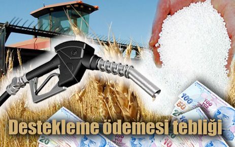 Destekleme ödemesi tebliği değişti