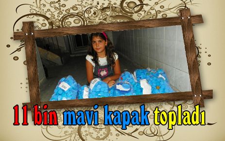 Düğünlerde 11 bin mavi kapak topladı