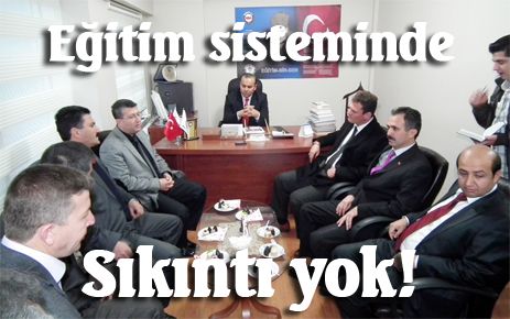 Eğitim sisteminde sıkıntı yok  