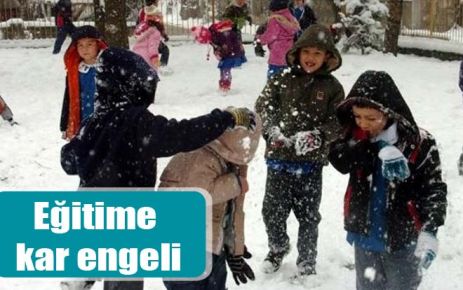 Eğitime kar engeli