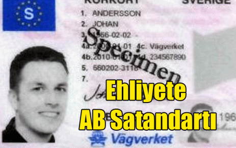 Ehliyete AB Satandartı