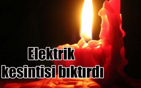 Elektrik kesintisi bıktırdı