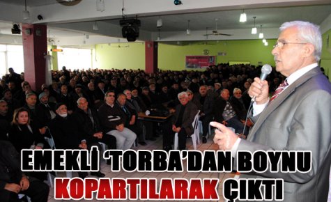 EMEKLİ ?TORBA?DAN BOYNU KOPARTILARAK ÇIKTI