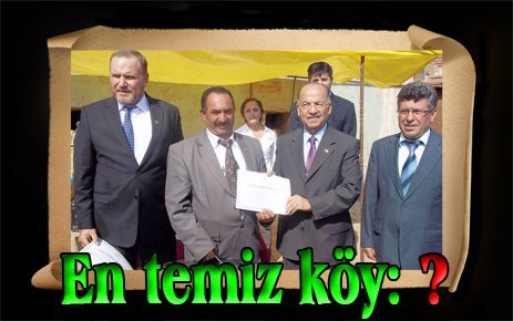 En temiz köy: ?Kazmaca?