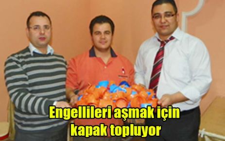Engellileri aşmak için kapak topluyor 