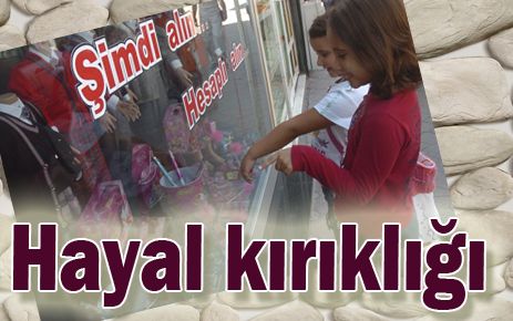 Esnafta hayal kırıklığı