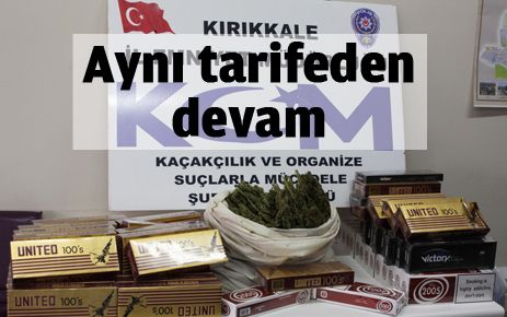 Esrar ve kaçak sigara ele geçirildi