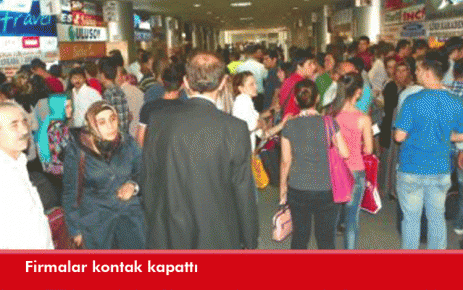 Firmalar kontak kapattı 