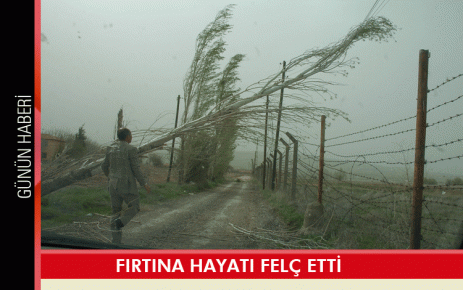 Fırtına hayatı felç etti