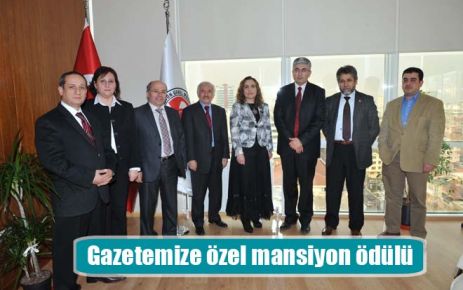 Gazetemize özel mansiyon ödülü