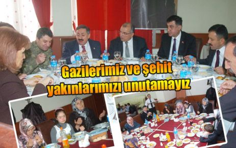 Gazilerimiz ve şehit yakınlarımızı unutamayız
