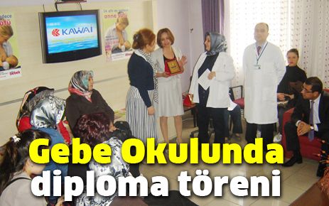Gebe Okulunda Diploma Töreni