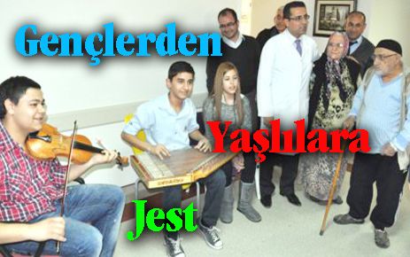Gençlerden yaşlılara jest