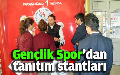 Gençlik Spordan tanıtım stantları