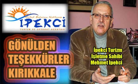 GÖNÜLDEN TEŞEKKÜRLER KIRIKKALE 