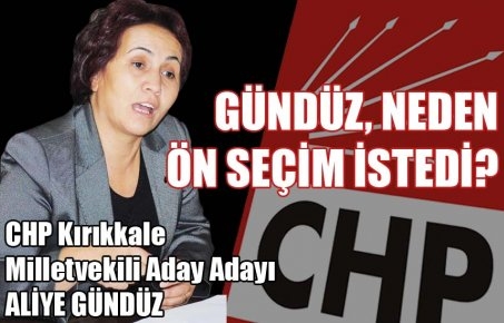 GÜNDÜZ, ÖN SEÇİM İSTEDİ