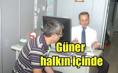 Güner halkın içinde