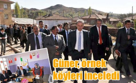 Güner, örnek köyleri inceledi