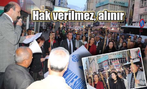 Hak verilmez, alınır