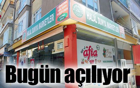 Halal Gıda bugün açılıyor 