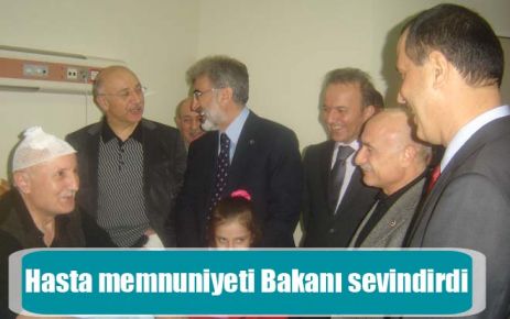 Hasta memnuniyeti Bakanı sevindirdi