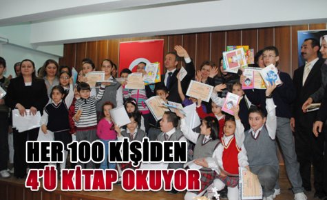HER 100 KİŞİDEN 4?Ü KİTAP OKUYOR