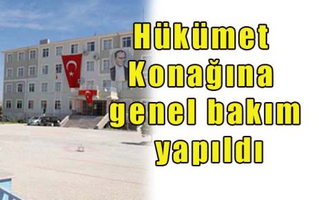 Hükümet Konağına genel bakım yapıldı 