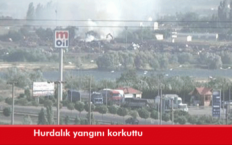 Hurdalık yangını korkuttu