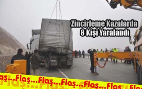 İki ayrı kazada 8 yaralı 