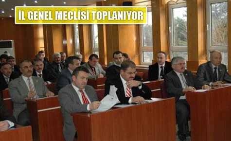 İL GENEL MECLİSİ TOPLANIYOR