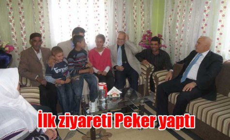 İlk ziyareti Peker yaptı